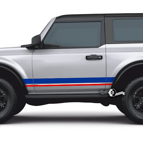 Autocollants de bandes latérales 2 pour Ford Bronco