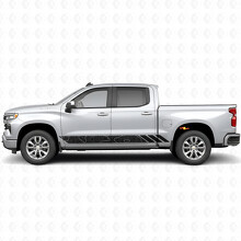 Bandes Vinyle Topographiques pour Porte et Bas de Caisse Chevrolet Silverado 1500 T1XX 2019-2026_2