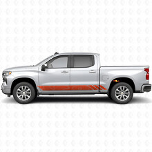 Bandes Vinyle Topographiques pour Porte et Bas de Caisse Chevrolet Silverado 1500 T1XX 2019-2026_4