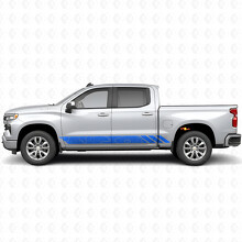 Bandes Vinyle Topographiques pour Porte et Bas de Caisse Chevrolet Silverado 1500 T1XX 2019-2026_5