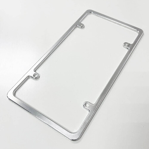Cadre de plaque d'immatriculation US en aluminium billet mince_1