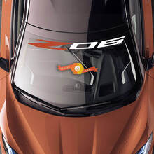 Autocollant vinyle pare-brise Z06 pour Chevrolet Corvette C8_2