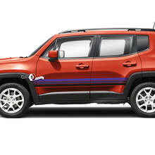 Jeep Renegade Doors Stripe Graphic Vinyl Autocollant Autocollant Côté 3 Couleurs
 2
