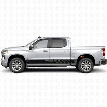 Bandes vinyles à fentes décalées pour porte et panneau bas de caisse pour Chevrolet Silverado 1500 T1XX 2019-2026_2