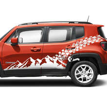 Autocollant Bande Latérale Pneu Empreinte pour Jeep Renegade_2