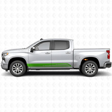 Bandes de vinyle parallèles contour porte et bas de caisse pour Chevrolet Silverado 1500 T1XX 2019-2026_6