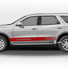 Paire Dodge Durango Portes latérales Rocker Panel Stripes Autocollants en vinyle
 2