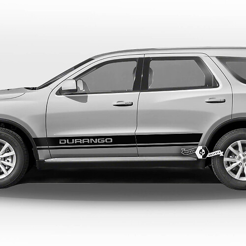 Paire Dodge Durango Portes latérales Rocker Panel Trim Stripes Autocollants en vinyle
