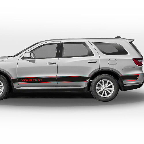 Ensemble d'autocollants vinyle à bandes latérales personnalisées pour Dodge Durango