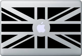 Autocollant drapeau de la Grande-Bretagne et du Royaume-Uni pour MacBook
