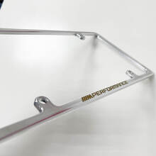 Cadre de plaque d'immatriculation US M Performance Style en aluminium usiné Slimline_2