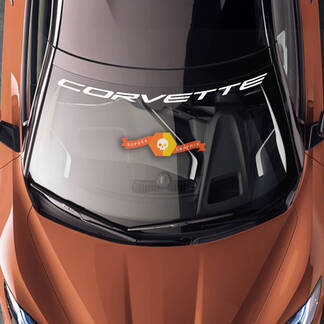 Décalcomanies à rayures en vinyle pour pare-brise Corvette Chevrolet C8 Corvette Stingray Z06 C8R
