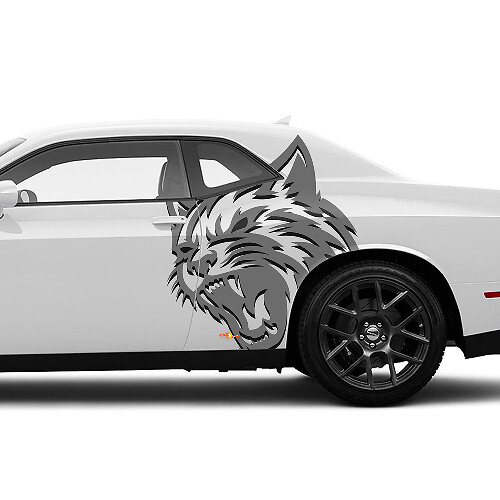 Jeu d’autocollants en vinyle pour aile arrière Wildcat pour Dodge Durango