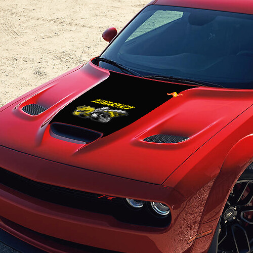 Autocollant vinyle capot 1320 Super Bee pour Dodge Challenger