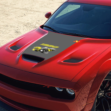 Autocollant vinyle de capot style 1320 Super Bee pour Dodge Challenger_3
