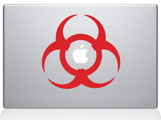 Autocollant autocollant Biohazard pour MacBook Apple
