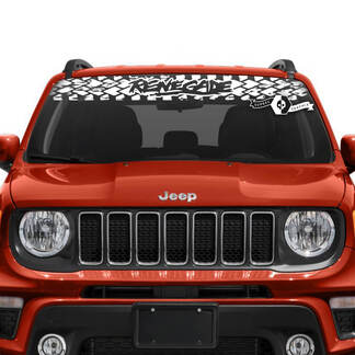 Jeep Renegade pare-brise fenêtre graphique Logo pneu piste vinyle autocollant autocollant
 1