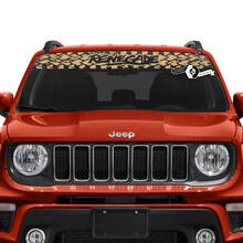 Jeep Renegade pare-brise fenêtre graphique Logo pneu piste vinyle autocollant autocollant
 2