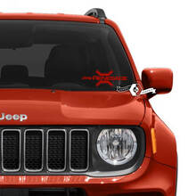 Autocollant de décalcomanie graphique en vinyle Jeep Renegade de fenêtre de pare-brise
 2