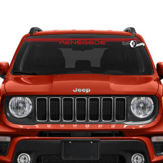 Jeep Renegade pare-brise fenêtre graphique Logo lignes boussole vinyle autocollant autocollant
