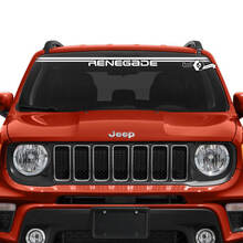 Jeep Renegade pare-brise fenêtre graphique Logo lignes boussole vinyle autocollant autocollant
 2