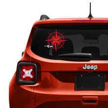 Autocollant vinyle texte personnalisé pour fenêtre de hayon Compass Jeep Renegade 3