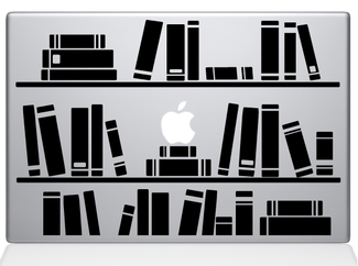 Autocollant de bibliothèque d’étagère pour MacBook
