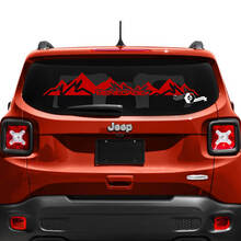 Jeep Renegade Hayon Fenêtre Montagne Logo Vinyle Autocollant Autocollant
 2