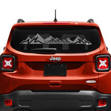 Autocollant vinyle personnalisé pour vitre de hayon Mountain pour Jeep Renegade 3