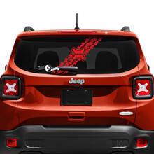Jeep Renegade Hayon Fenêtre Logo Pneu Piste Vinyle Autocollant Autocollant
 2