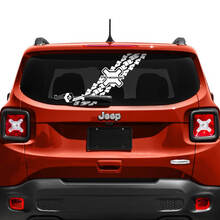 Jeep Renegade Hayon Fenêtre Logo Pneu Piste Vinyle Autocollant Autocollant
 3