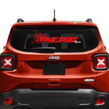 Jeep Renegade Hayon Fenêtre Boussole Pneu Piste Vinyle Autocollant Autocollant
 3