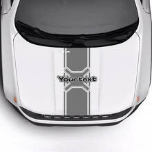 Autocollant Vinyle Bande Capot Texte Personnalisé 2 Couleurs pour Jeep Renegade Trailhawk_2