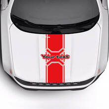 Autocollant Vinyle Bande Capot Texte Personnalisé 2 Couleurs pour Jeep Renegade Trailhawk_3