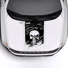 Jeep Renegade Trailhawk Sport Skull Détruit Battered Hood Logo Stripe Vinyl Decal Autocollant
 2