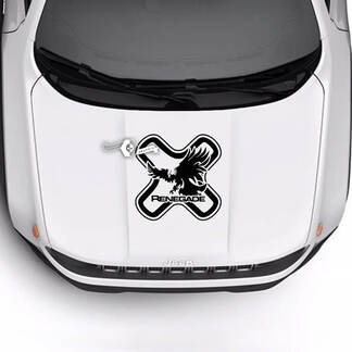 Jeep Renegade Trailhawk Sport Hood Logo Pygargue à tête blanche Autocollant en vinyle

