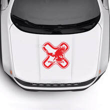 Autocollant vinyle personnalisé Aigle chauve capot 2 pour Jeep Renegade 3