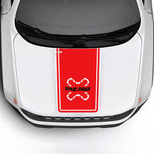 Autocollant vinyle décoration capot personnalisé 2 couleurs pour Jeep Renegade Trailhawk 3