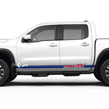 Autocollants à rayures pour portes de panneau à bascule, décalcomanies pour Nissan Frontier PRO-4X 2022 – 2024
 2