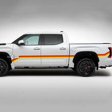 Paire Toyota Tundra TRD Rétro Vintage Portes Lit Stripe kit Vinyle Autocollants Autocollants 3 Couleurs
 2