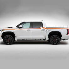 Paire Toyota Tundra TRD Rétro Vintage Accent Line Avant Fender Portes Lit Stripe kit Vinyle Autocollants Autocollants
 2