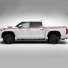 Paire Toyota Tundra TRD Rétro Vintage Accent Line Avant Fender Portes Lit Stripe kit Vinyle Autocollants Autocollants
 3