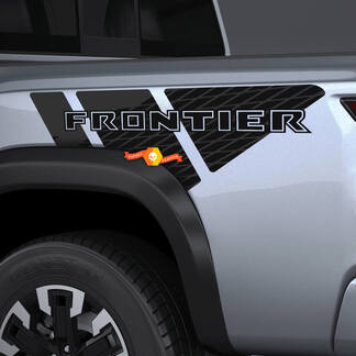 Paire Nissan Frontier Lit Fender Side Pickup Truck Autocollant Autocollant 2 Couleurs
