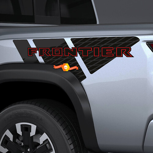 Kit d'autocollants en vinyle pour les côtés de benne Nissan Frontier