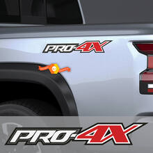 2X PRO-4X 4 couleurs Nissan Titan Frontier 4x4 camion tout-terrain chevet des deux côtés autocollants 4x4 graphiques Nismo
 2