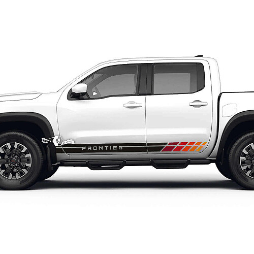 Kit d'autocollants en vinyle bande latérale rétro vintage pour porte Nissan Frontier