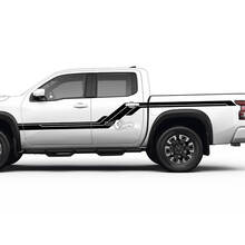 2 Nissan Decal Rocker Panel Lit Garde-boue arrière Rétro Côté vintage Nissan Frontier Stripe Vinyl Stickers Kit
 2