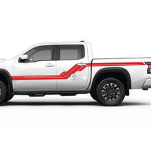 2 Nissan Decal Rocker Panel Lit Garde-boue arrière Rétro Côté vintage Nissan Frontier Stripe Vinyl Stickers Kit
 3