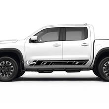 2 Nissan Decal Rocker Panel Côté Nissan Frontier Stripe Vinyl Stickers Kit
 3