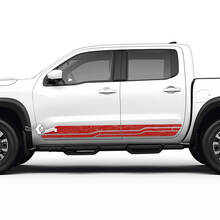 2 Nissan Decal Rocker Panel Côté Carte Topographique Nissan Frontier Stripe Vinyl Stickers Kit
 3